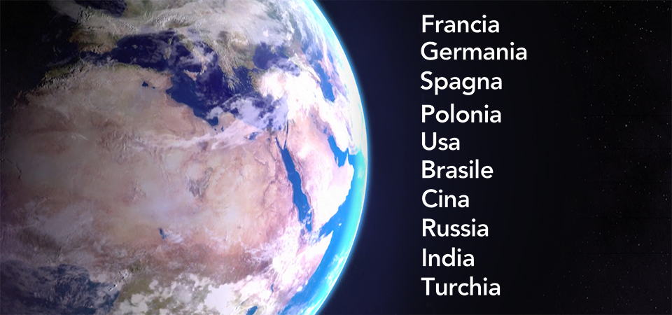 Filiali Fidia nel mondo